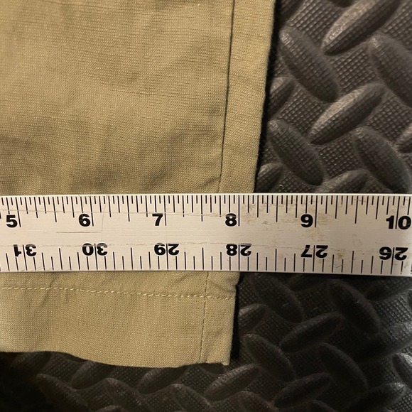 Uniqlo‎ Women's Linen Blend Pants XS Waist 24–25 Khaki Beige Straight Casual - Picture 8 of 9